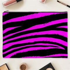 Pink Zebra Cosmetic Bag (XXXL) from ArtsNow.com Front