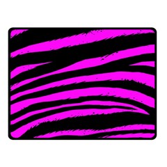 Pink Zebra Double Sided Fleece Blanket (Small) from ArtsNow.com 45 x34  Blanket Front