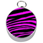 Pink Zebra Silver Compass