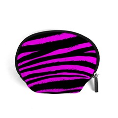 Pink Zebra Accessory Pouch (Small) from ArtsNow.com Front