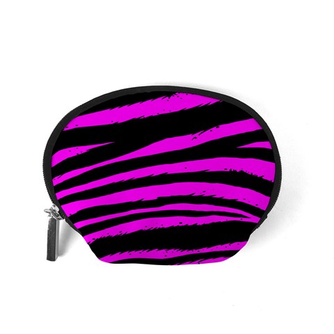 Pink Zebra Accessory Pouch (Small) from ArtsNow.com Back