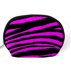 Pink Zebra Accessory Pouch (Medium) from ArtsNow.com Back