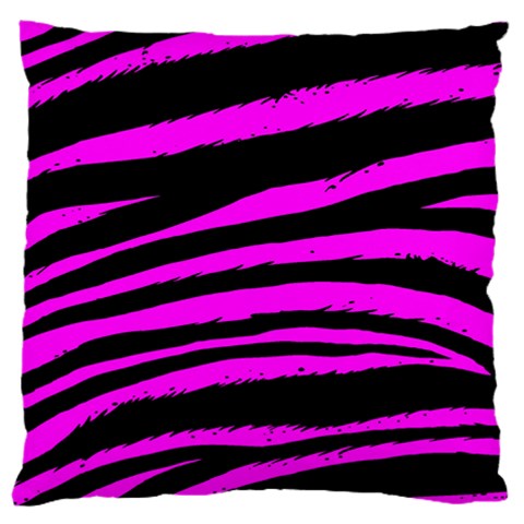 Pink Zebra Standard Flano Cushion Case (One Side) from ArtsNow.com Front