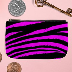 Pink Zebra Large Coin Purse from ArtsNow.com Front