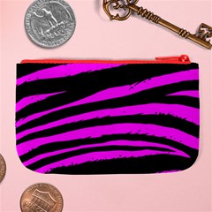 Pink Zebra Large Coin Purse from ArtsNow.com Back