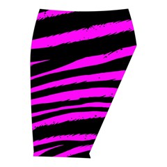 Pink Zebra Midi Wrap Pencil Skirt from ArtsNow.com  Front Right 