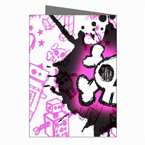 Cartoon Skull Greeting Cards (Pkg of 8) from ArtsNow.com Right