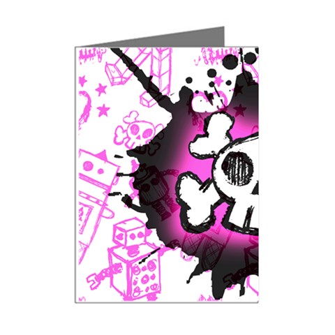 Cartoon Skull Mini Greeting Cards (Pkg of 8) from ArtsNow.com Right