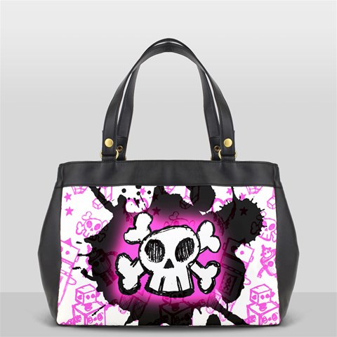 Cartoon Skull Oversize Office Handbag (2 Sides) from ArtsNow.com Back