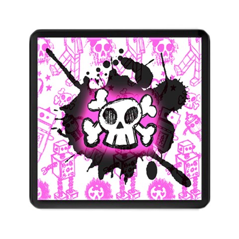 Cartoon Skull Memory Card Reader (Square) from ArtsNow.com Front