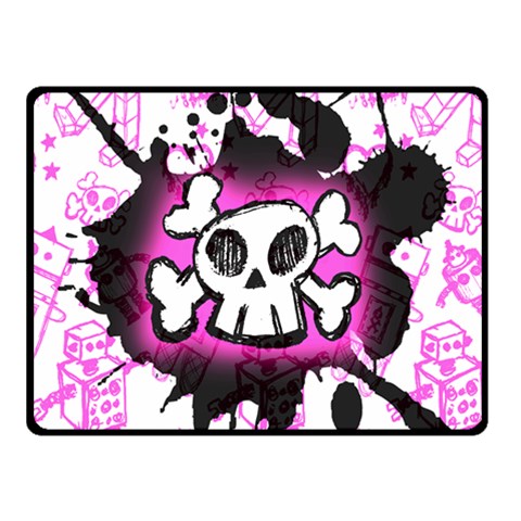 Cartoon Skull Double Sided Fleece Blanket (Small) from ArtsNow.com 45 x34  Blanket Back