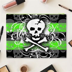 Deathrock Skull Cosmetic Bag (XL) from ArtsNow.com Back