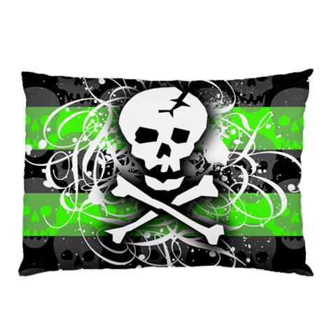 Deathrock Skull Pillow Case (Two Sides) from ArtsNow.com Back