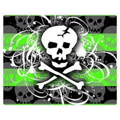 Deathrock Skull Double Sided Flano Blanket (Medium) from ArtsNow.com 60 x50  Blanket Front