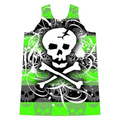 Deathrock Skull Shoulder Cutout Velvet One Piece from ArtsNow.com Front