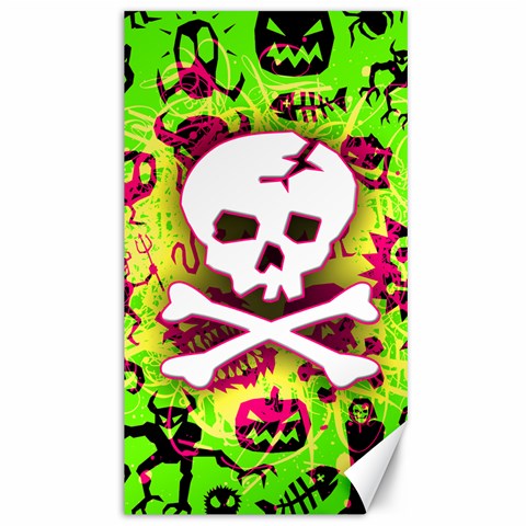 Deathrock Skull & Crossbones Canvas 40  x 72  from ArtsNow.com 39.28 x69.23  Canvas - 1