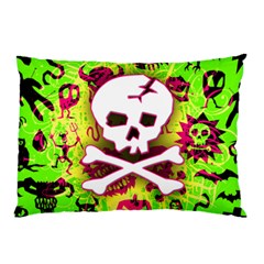 Deathrock Skull & Crossbones Pillow Case (Two Sides) from ArtsNow.com Front