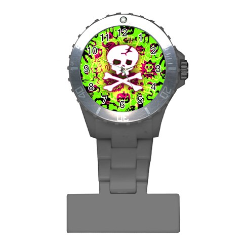 Deathrock Skull & Crossbones Plastic Nurses Watch from ArtsNow.com Front