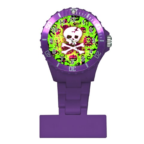 Deathrock Skull & Crossbones Plastic Nurses Watch from ArtsNow.com Front