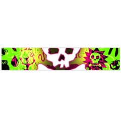 Deathrock Skull & Crossbones Large Flano Scarf  from ArtsNow.com Front