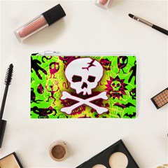 Deathrock Skull & Crossbones Cosmetic Bag (XS) from ArtsNow.com Front