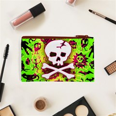 Deathrock Skull & Crossbones Cosmetic Bag (XS) from ArtsNow.com Back