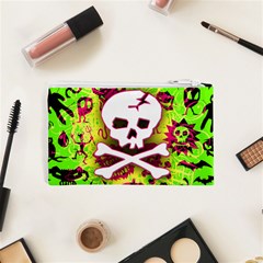 Deathrock Skull & Crossbones Cosmetic Bag (XS) from ArtsNow.com Back