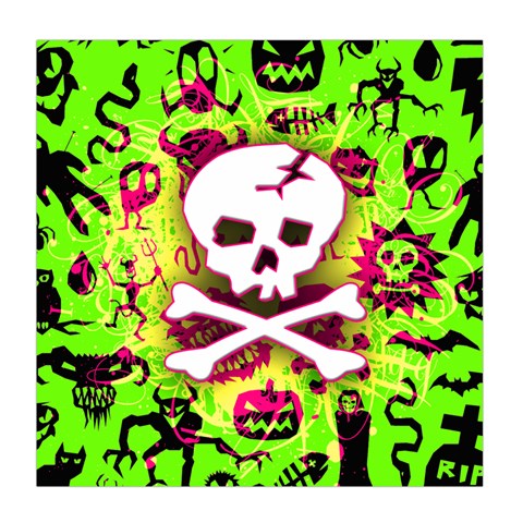 Deathrock Skull & Crossbones Duvet Cover Double Side (Queen Size) from ArtsNow.com Back