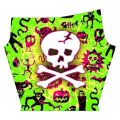 Deathrock Skull & Crossbones Yoga Cropped Leggings from ArtsNow.com Left