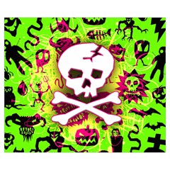 Deathrock Skull & Crossbones Medium Tote Bag from ArtsNow.com Front