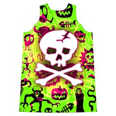 Deathrock Skull & Crossbones Shoulder Cutout Velvet One Piece from ArtsNow.com Back