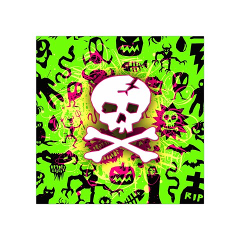 Deathrock Skull & Crossbones Square Tapestry (Small) from ArtsNow.com Front