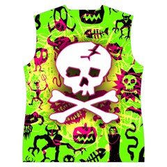Deathrock Skull & Crossbones Women s Button Up Vest from ArtsNow.com Back