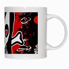 Emo Girl Skull White Mug from ArtsNow.com Right