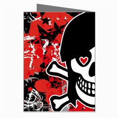 Emo Girl Skull Greeting Card from ArtsNow.com Right