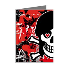 Emo Girl Skull Mini Greeting Cards (Pkg of 8) from ArtsNow.com Right