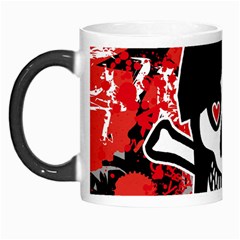 Emo Girl Skull Morph Mug from ArtsNow.com Left