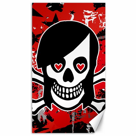 Emo Girl Skull Canvas 40  x 72  from ArtsNow.com 39.28 x69.23  Canvas - 1