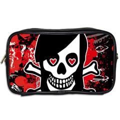 Emo Girl Skull Toiletries Bag (Two Sides) from ArtsNow.com Back