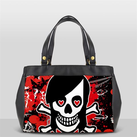 Emo Girl Skull Oversize Office Handbag from ArtsNow.com Front