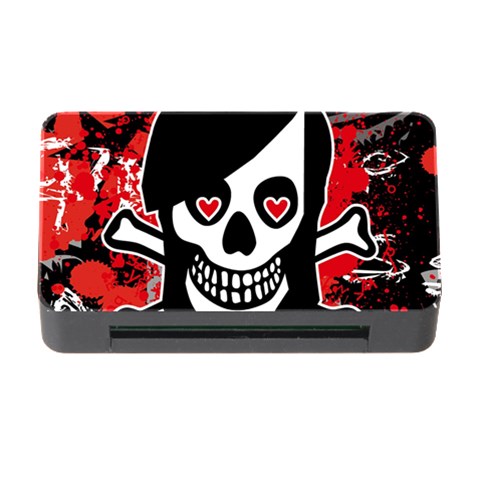 Emo Girl Skull Memory Card Reader with CF from ArtsNow.com Front