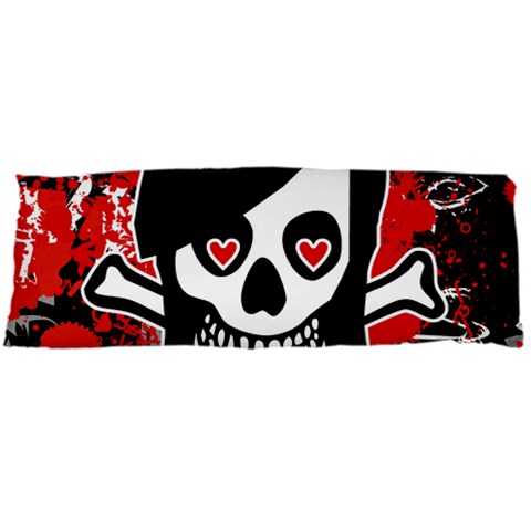 Emo Girl Skull Body Pillow Case Dakimakura (Two Sides) from ArtsNow.com Front