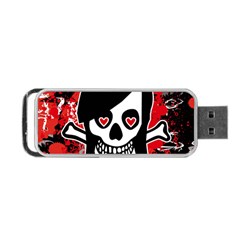 Emo Girl Skull Portable USB Flash (Two Sides) from ArtsNow.com Front