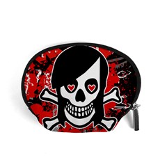 Emo Girl Skull Accessory Pouch (Small) from ArtsNow.com Front