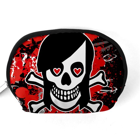 Emo Girl Skull Accessory Pouch (Medium) from ArtsNow.com Back