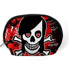 Emo Girl Skull Accessory Pouch (Medium) from ArtsNow.com Back