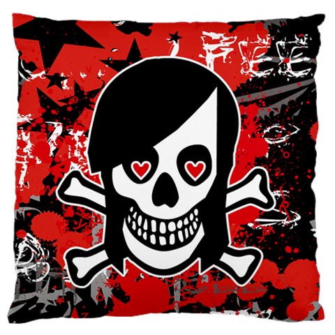 Emo Girl Skull Standard Flano Cushion Case (One Side) from ArtsNow.com Front