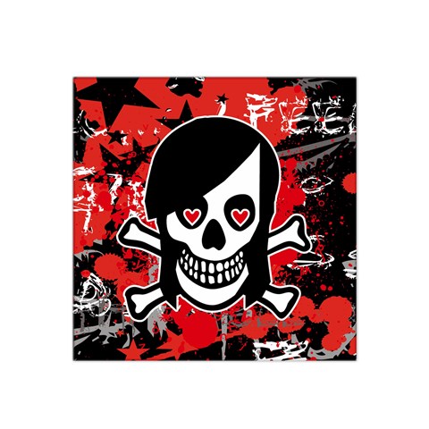 Emo Girl Skull Satin Bandana Scarf from ArtsNow.com Front