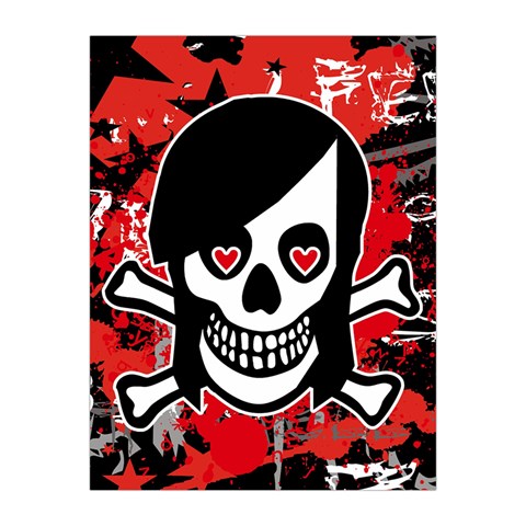 Emo Girl Skull Medium Tapestry from ArtsNow.com Front