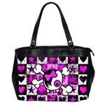 Emo Scene Girl Skull Oversize Office Handbag (2 Sides)